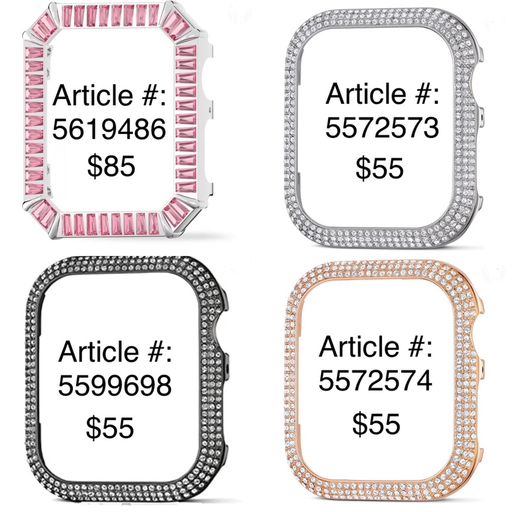 SWAROVSKI Sparkling Apple Watch Cases (set of 4) for Series 4 and 5, 40mm